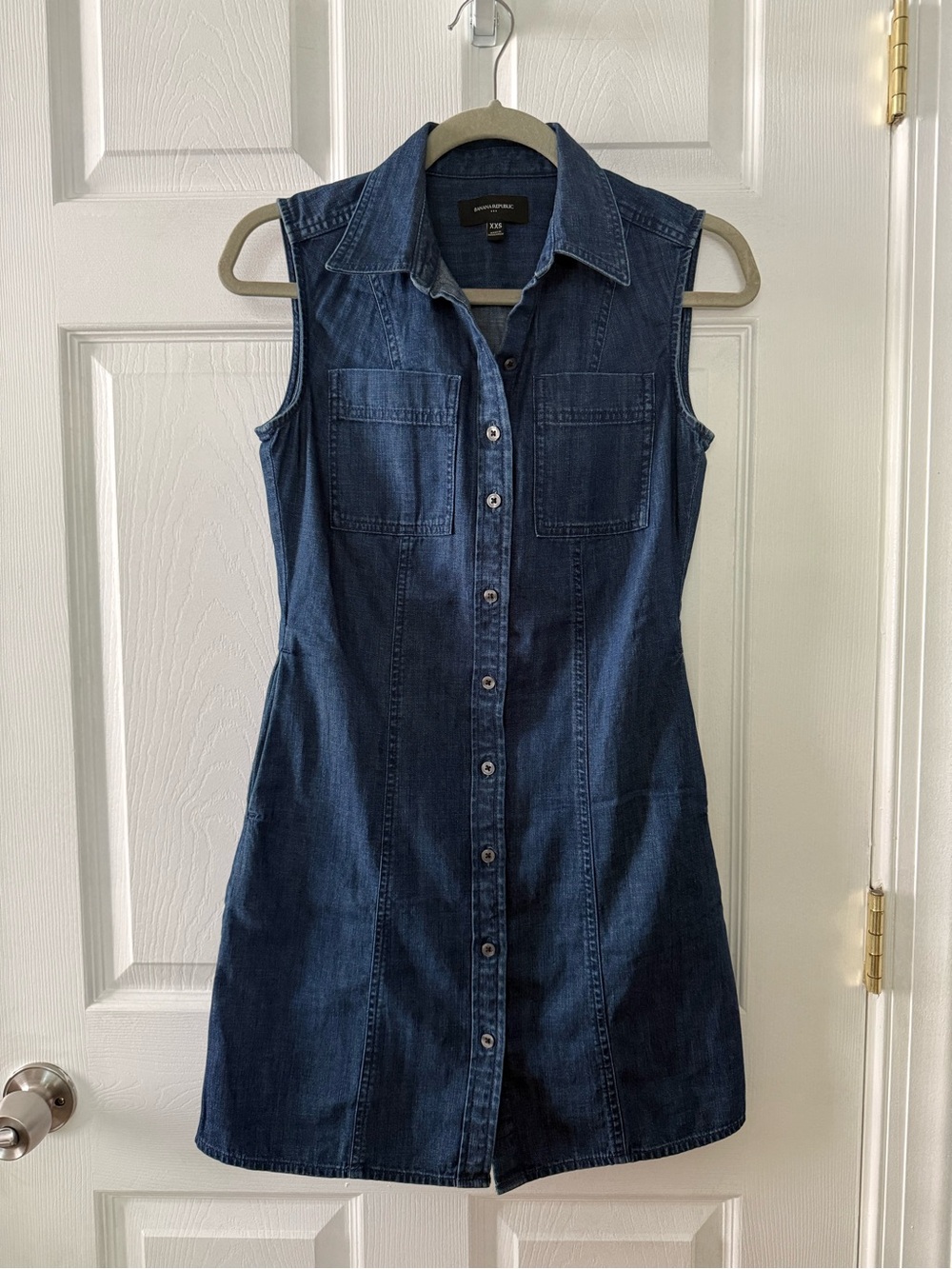 Mini Denim Dress - Picture 2 of 9